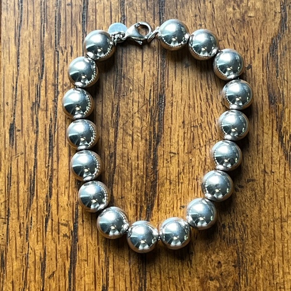 Tiffany & Co 925 sterling beaded bracelet